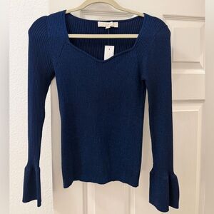Loft shimmer sweater NWT size XS